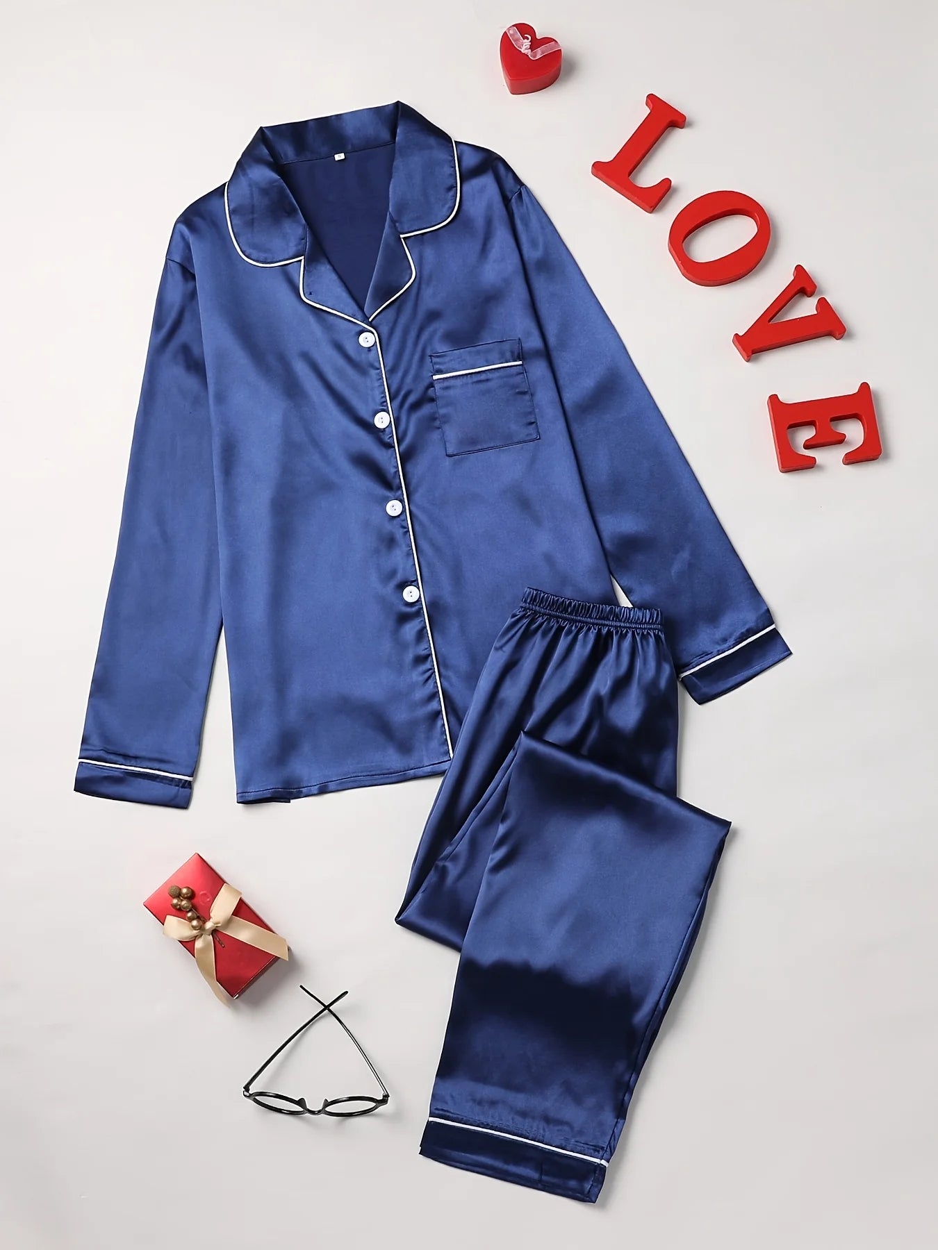 Solid Pajama Set