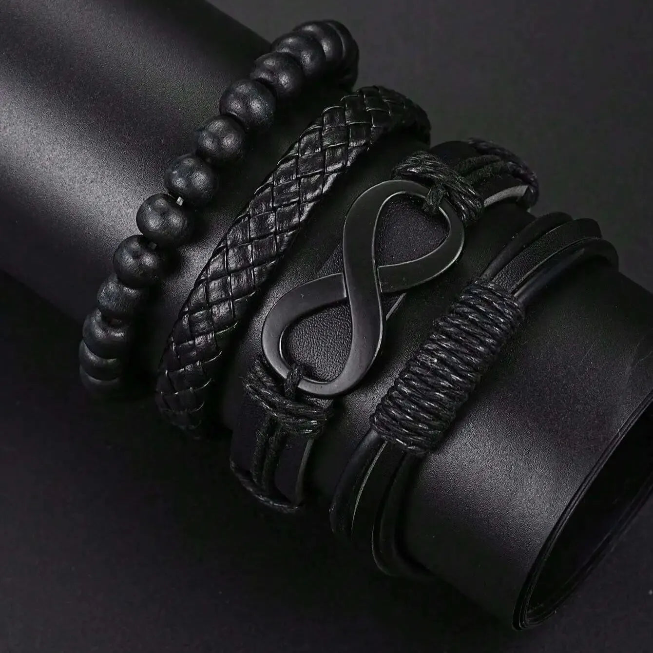 6 Piece Men's Leather Fashion Set