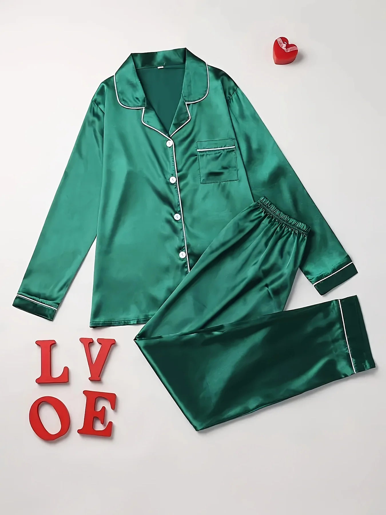 Solid Pajama Set