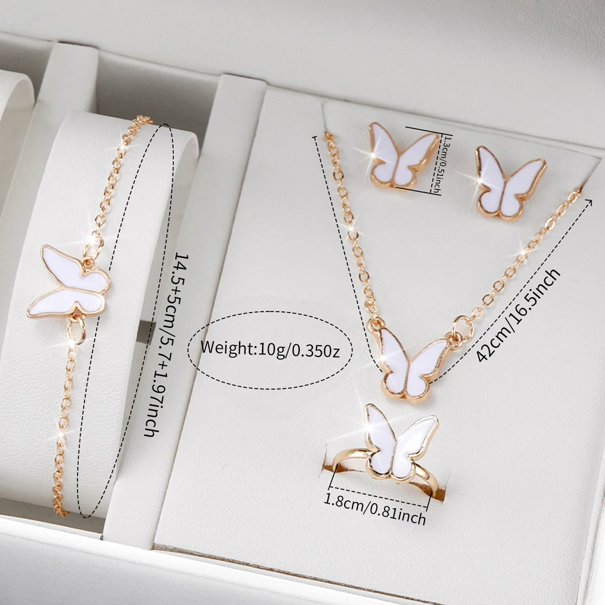 Women's Butterfly Jewelry Set