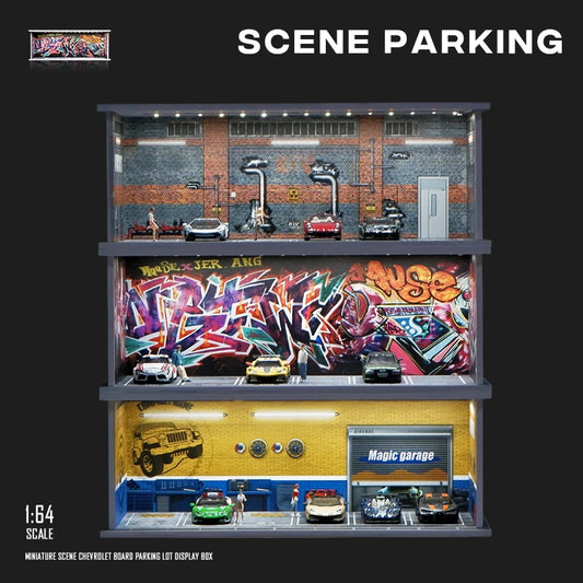Garage Model Scene with Light