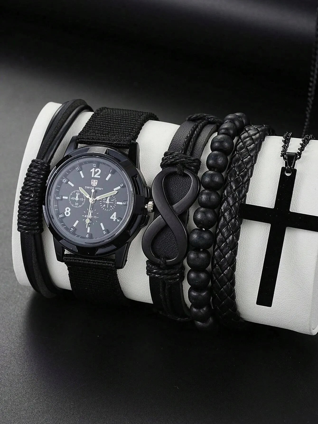 6 Piece Men's Leather Fashion Set